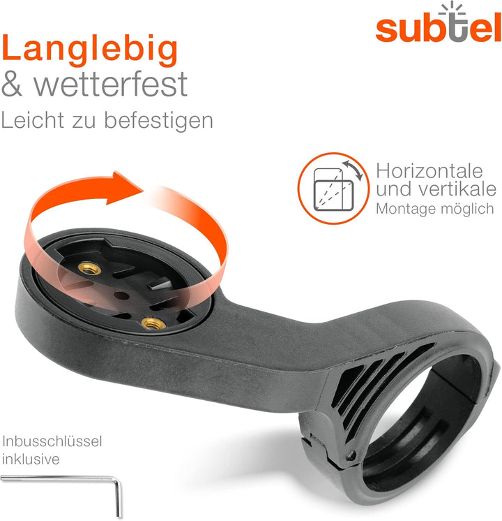 subtel® Fahrrad Halterung für Sigma Sport ROX 12.0 ROX 11.0 ROX 7.0 ROX 4.0 ROX 2.0 Lenkerhalterung