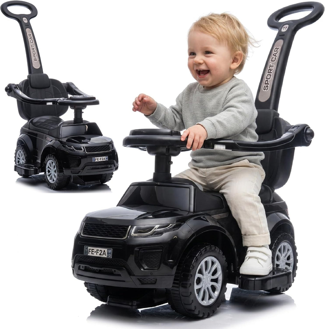 4in1 Kinderauto Rutschauto ab 1 Jahre und Schiebeauto mit Hupe und Musik, Rutschauto mit Stauraum un