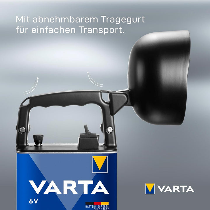 Varta 4 Watt LED Work Light (inkl. High Energy 6 Volt Batterie Arbeitsleuchte Taschenlampe Flashligh