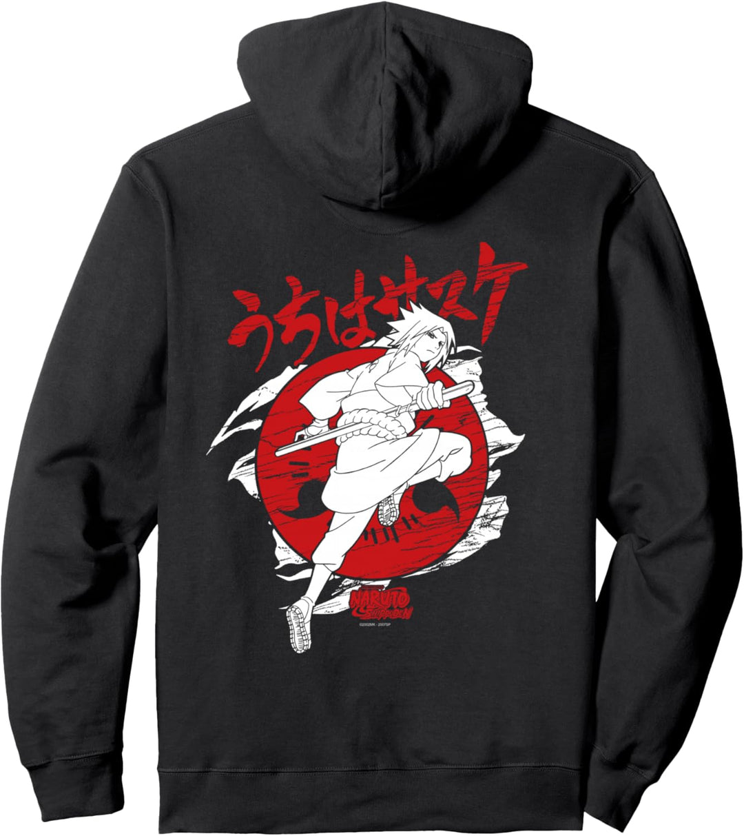 Naruto Shippuden Sasuke Sharingan Pullover Hoodie