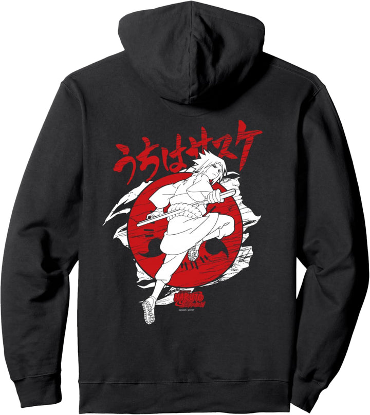 Naruto Shippuden Sasuke Sharingan Pullover Hoodie