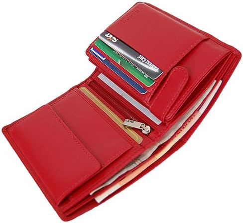 GoBago Branco Leder Damen Geldbörse Portemonnaie Geldbeutel (Toupe), Toupe