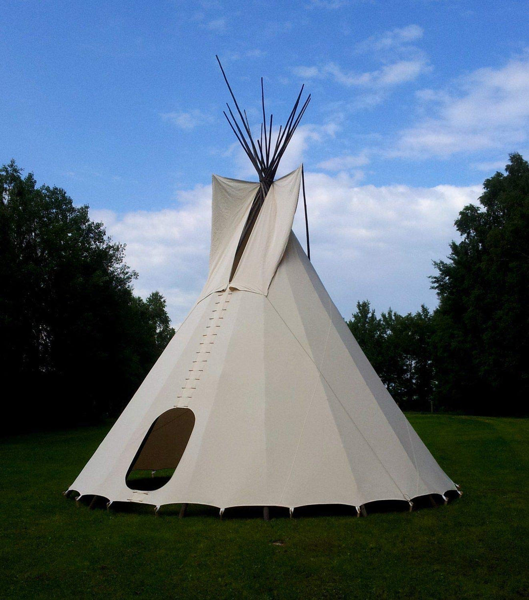 komplettes Ø 7m Tipi Indianerzelt Wigwam Indianer Zelt Sioux, Yakari Style Indianertipi