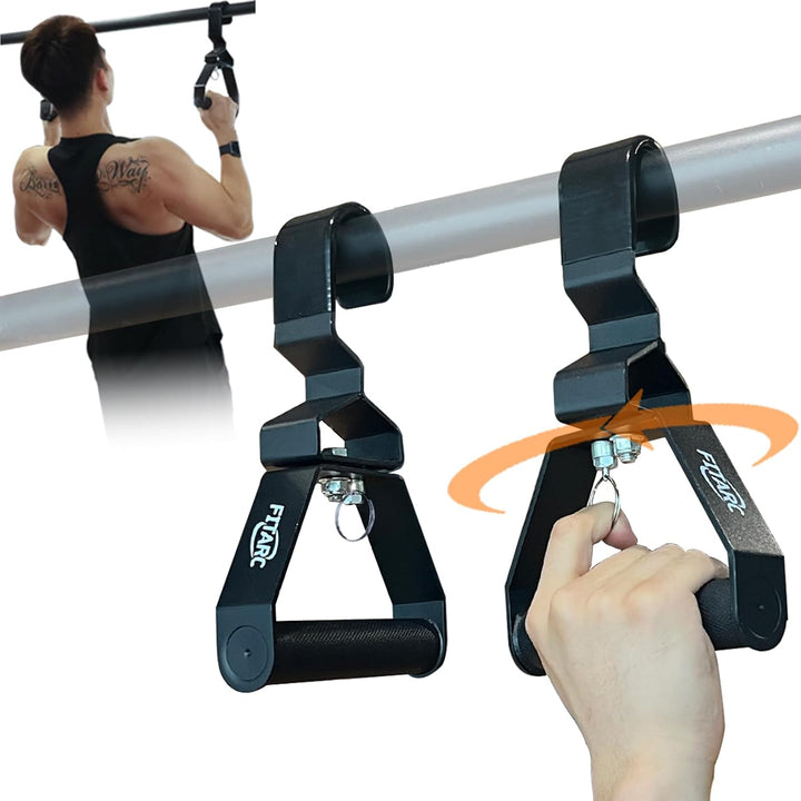 Fitarc Verbesserter 12-stufiger Griff, Einstellgriff, 2 Stück, LAT-Pulldown-Aufsätze, Rudergriff, Kl