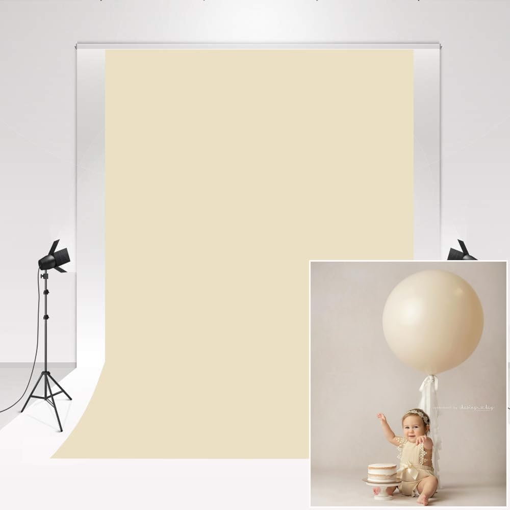 Kate Backdrops für Fotografie Retro Light Yellow Solid Color Phot Hintergrund für Newborn Portrait S
