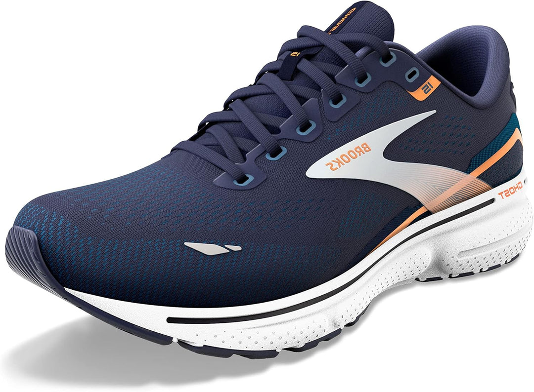Brooks Ghost Gtx M, Herren Sportschuhe - Running 46.5 EU Peacoat Blue Orange Pop, 46.5 EU Peacoat Bl