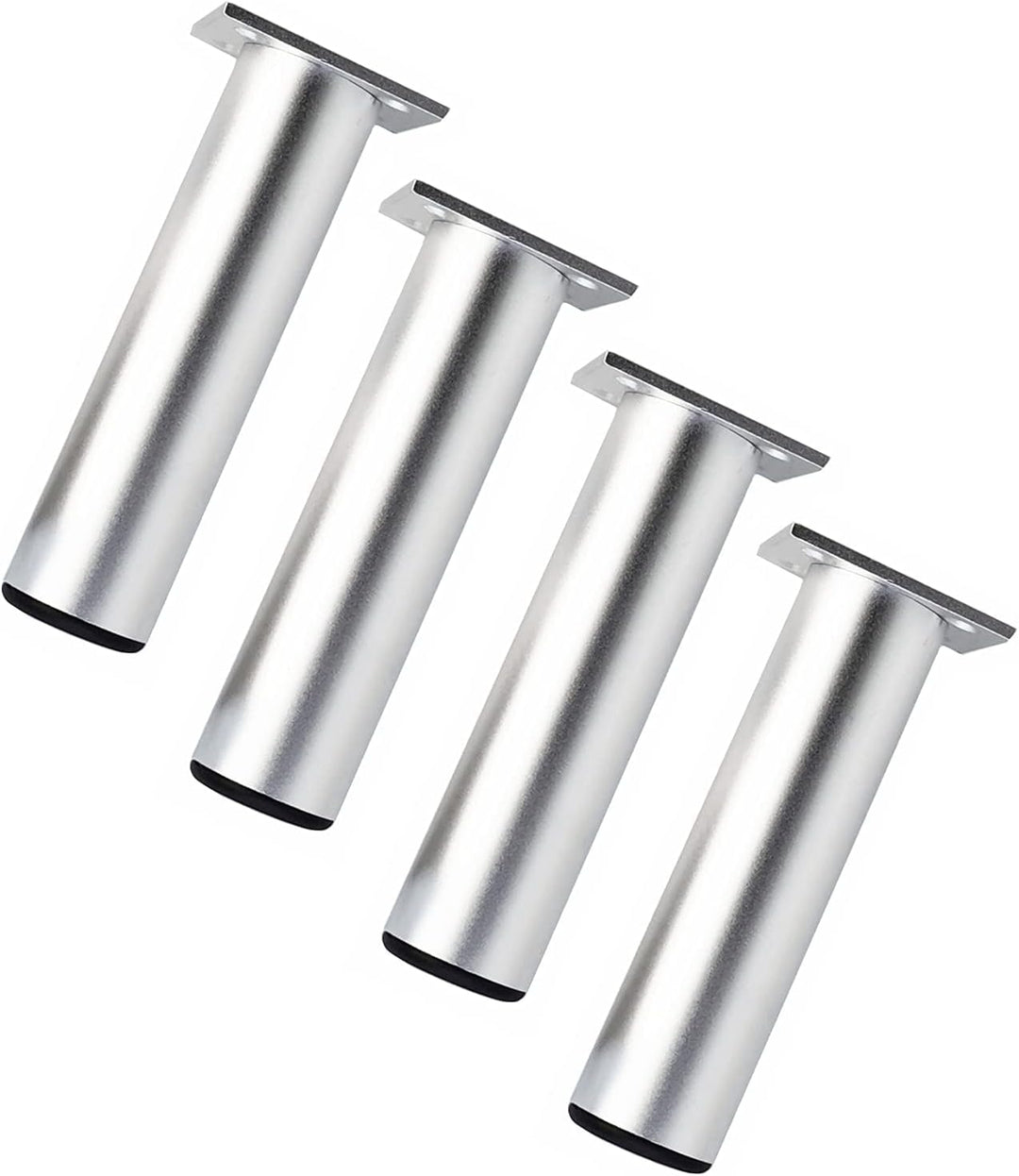 Qrity 250mm Silber Höhe Möbel Beine Schrankfüsse Aluminiumlegierung Küchenfüsse Sofa Füsse Metall Ti