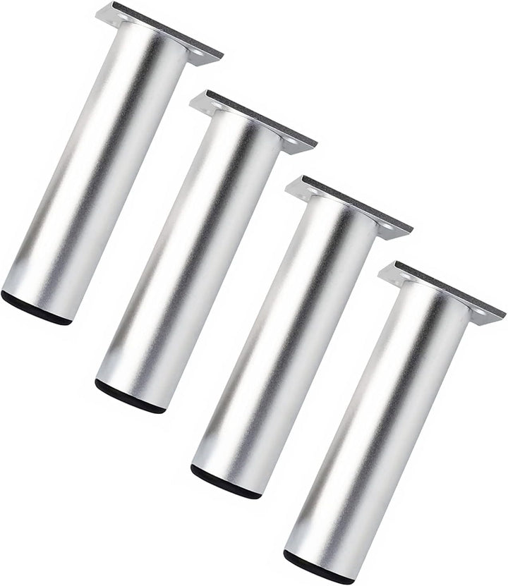 Qrity 250mm Silber Höhe Möbel Beine Schrankfüsse Aluminiumlegierung Küchenfüsse Sofa Füsse Metall Ti