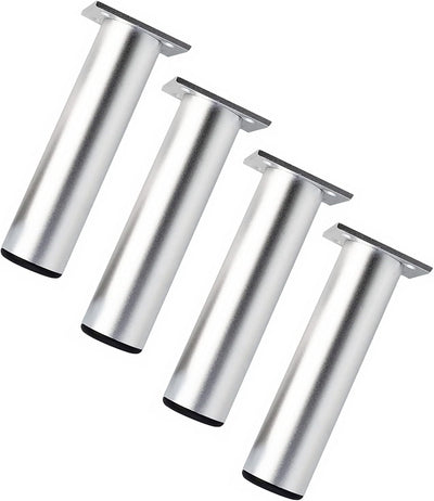 Qrity 250mm Silber Höhe Möbel Beine Schrankfüsse Aluminiumlegierung Küchenfüsse Sofa Füsse Metall Ti