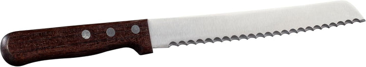 Marsvogel Brotmesser 2,0 mm Rückenstärke mit Welle Made in Solingen Bubinga Bubinga Braun