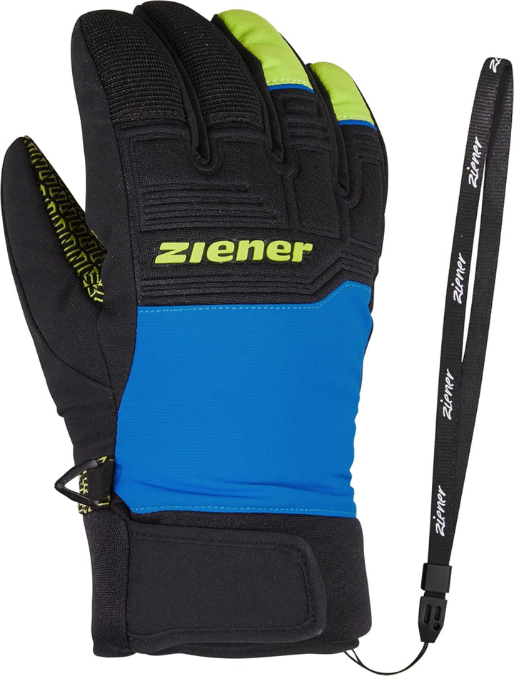 Ziener Kinder Lanus As Ski-Handschuhe/Wintersport | Wasserdicht, Atmungsaktiv, Trendig, Primaloft 4