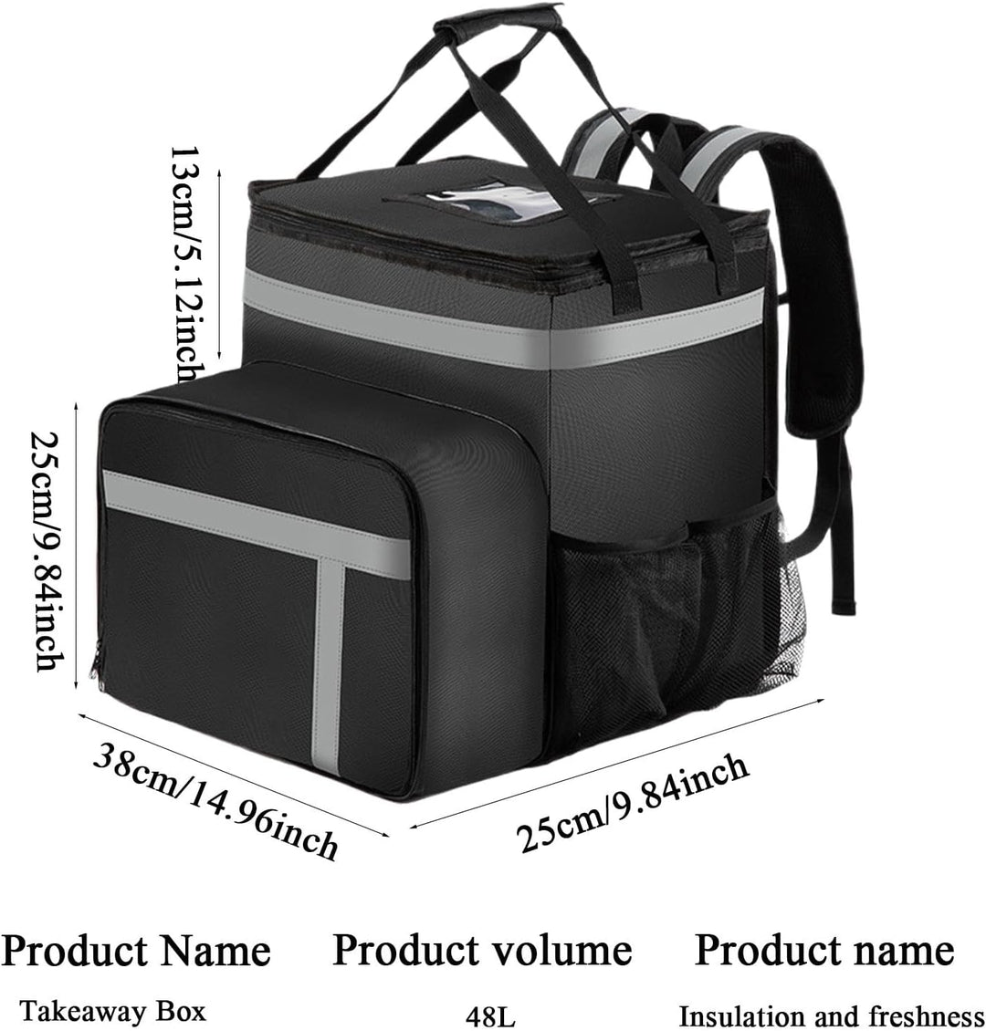 Generisch Rucksack für Lebensmittel Lieferung, isolierte | Isolierte wiederverwendbare Lebensmittel