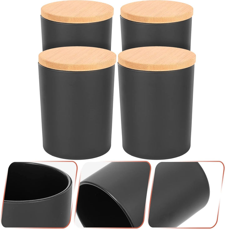 MAGICLULU 4 Sätze Kerzenbecher Kerzenhalter Glas Kerzen-kit Glas Zur Kerzenherstellung Kerzenbehälte