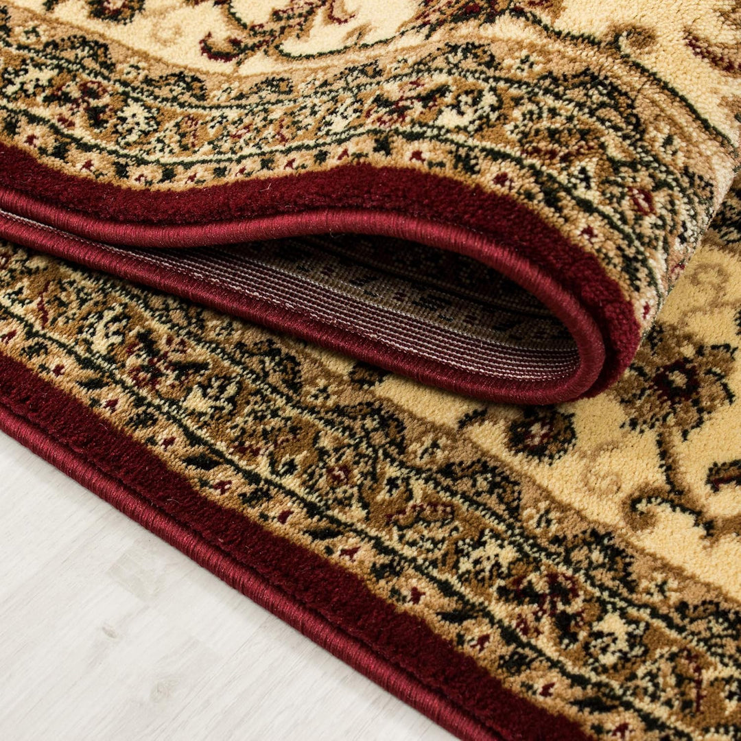 Carpetsale24 Teppich Wohnzimmer Traditioneller Orientalisch Design Rot 160 x 230 cm - Kurzflor Teppi