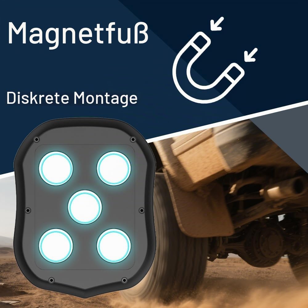 TKMARS TK905B 4G GPS Tracker Auto, 10000mah-Akku, Magnetisch, Mehrere Alarme Tracker mit Echtzeit Or