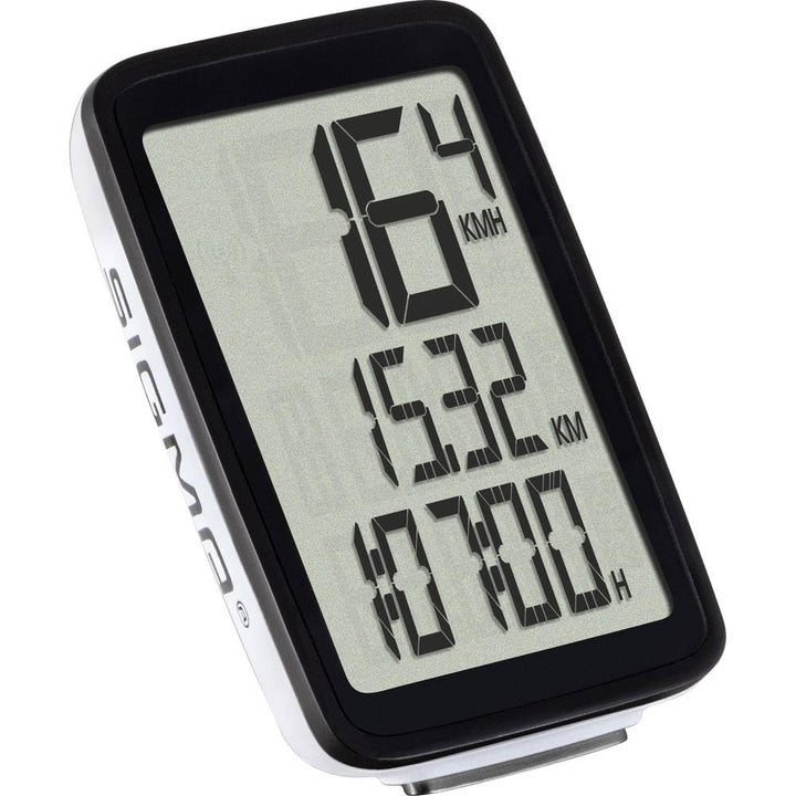 Sigma Sport Fahrrad Computer Pure 1 ATS, 4 Funktionen, Grosses Display, Kabelloser Fahrradtacho, Sch