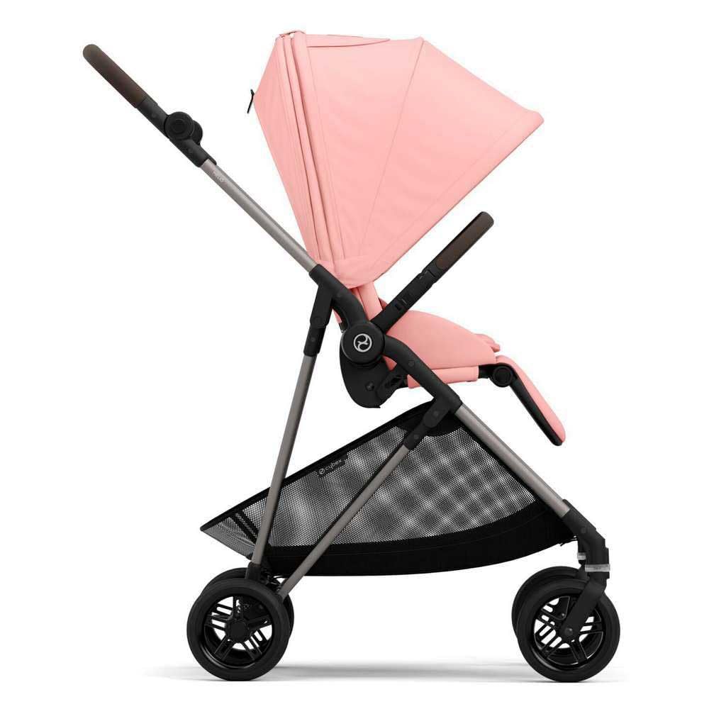 Poussette Citadine Ultra Légère Melio 3 - Taupe / Hibiscus Red