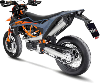 Auspuffanlage LeoVince Komplettanlage SBK LV ONE EVO, Edelstahl, Carbon Kappe, 1/1 für KTM 690 SMC R