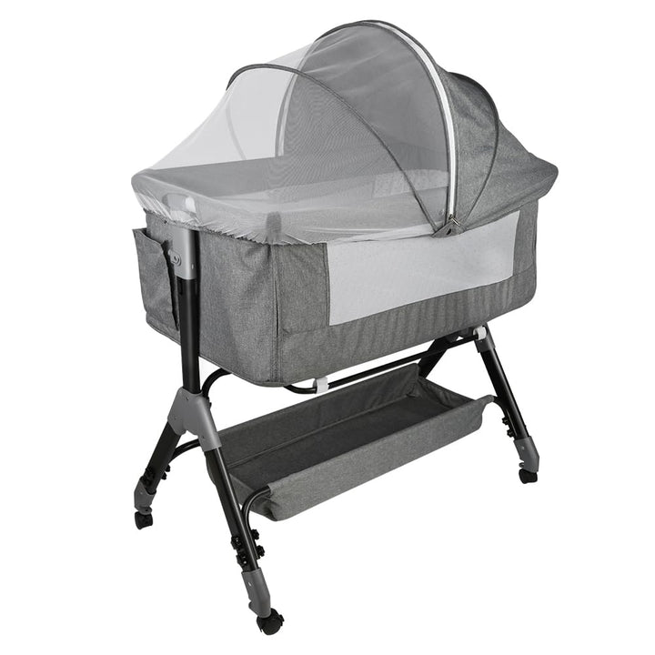 LANTUS Baby Beistellbett,Kompatibel mit verschiedenen Betten, Einfach zu Montieren und Transportiere