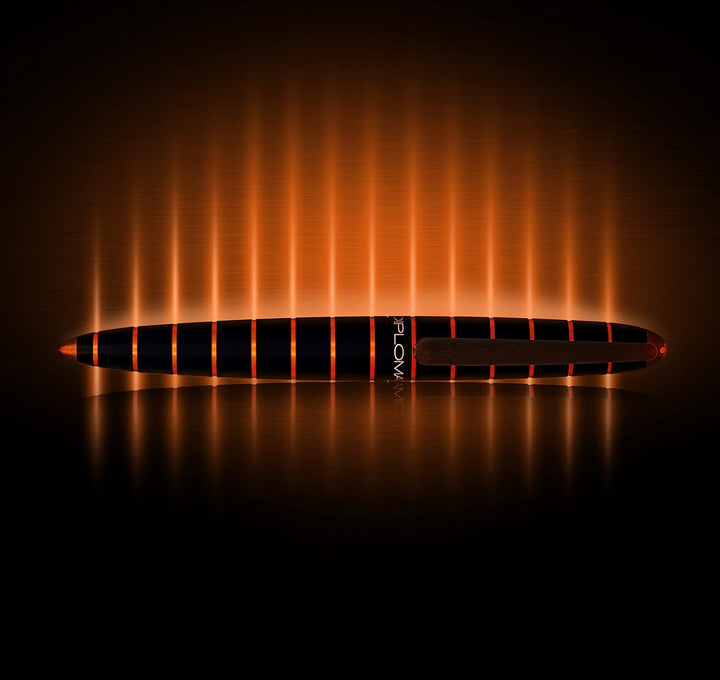 DIPLOMAT ELOX Drehbleistift Druckbleistift/Handgefertigt/mit Geschenkbox/Farbe: Schwarz Orange, 1 St