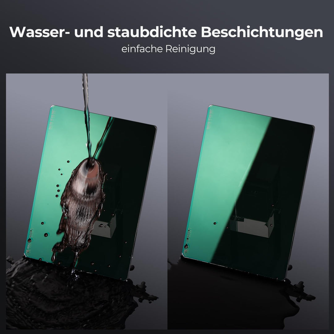 K&F Concept 4 x 5,65" ND16 Filter(4 Blendenstufen),Dicke 4mm Rechteckfilter quadratischer Graufilter
