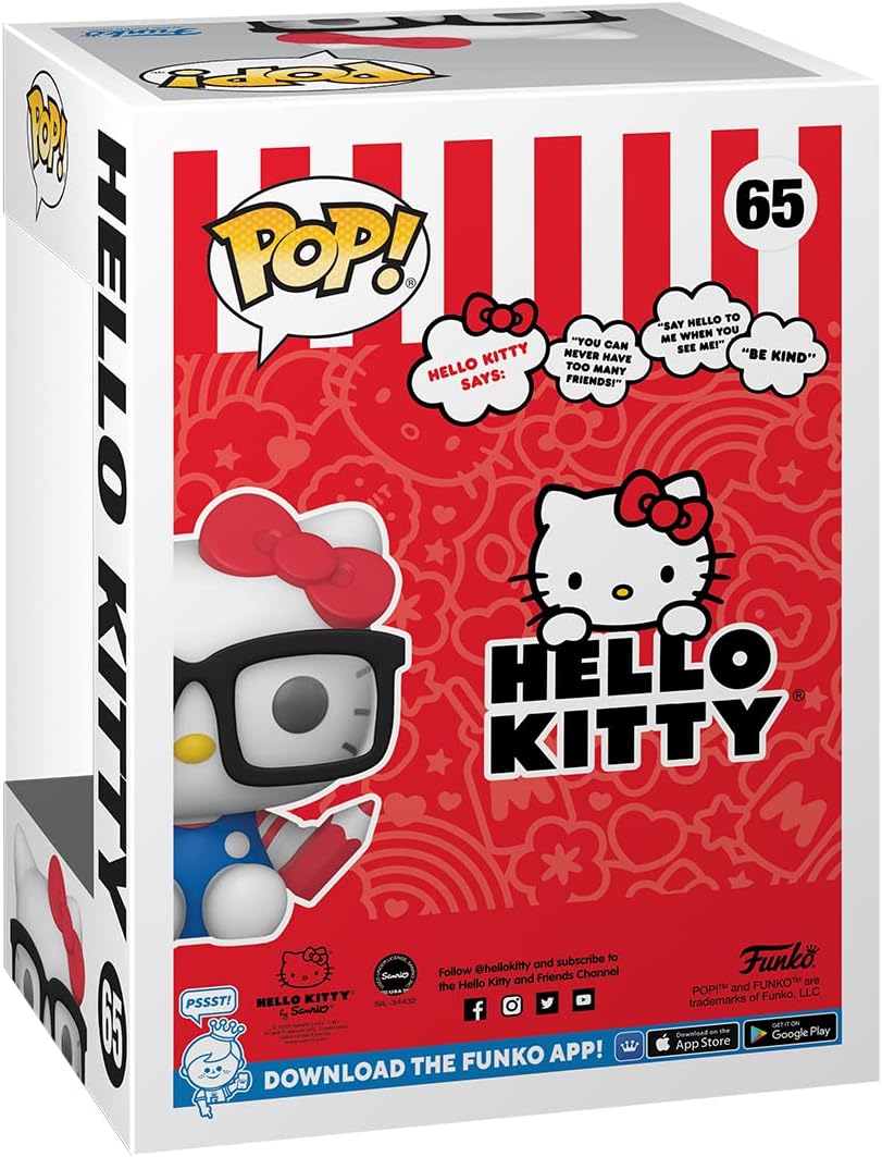 Funko Pop! Sanrio: Hello Kitty - HK Nerd - Vinyl-Sammelfigur - Geschenkidee - Offizielle Handelsware