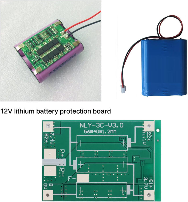 2PCS Lithium Battery Protection Board 3S 40A 12V Multi-Protection Lithium Battery Charging Protectio