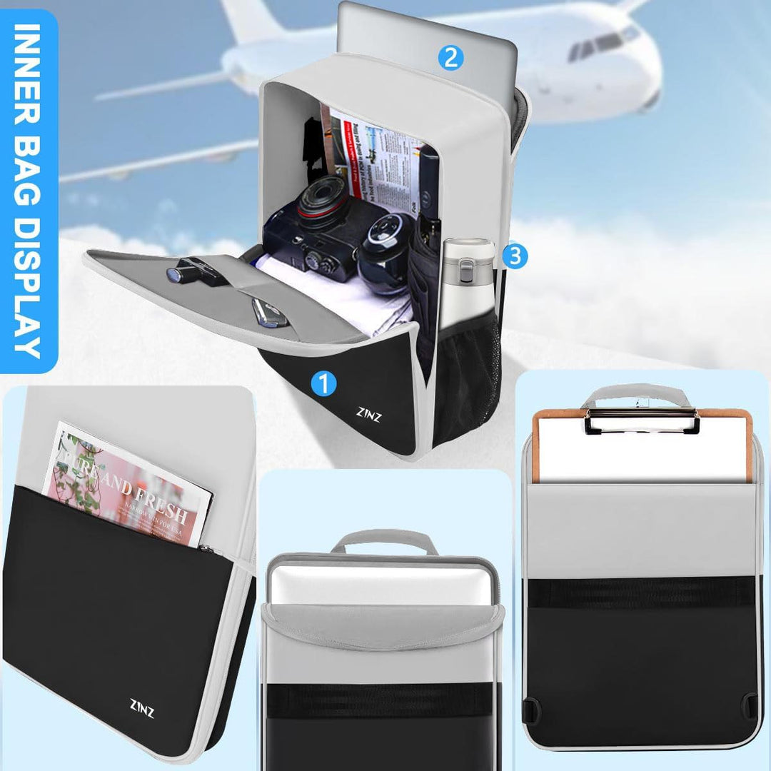 ZINZ Schlanker und Erweiterbarer Laptop Rucksack, 17 Zoll Reise-Business Rucksack, wasserabweisender