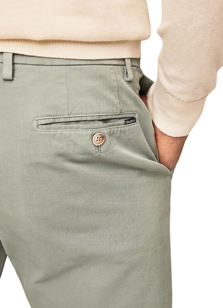 Hackett London Herren Hose Core Kensington 28W / 30L Dusty Green, 28W / 30L Dusty Green