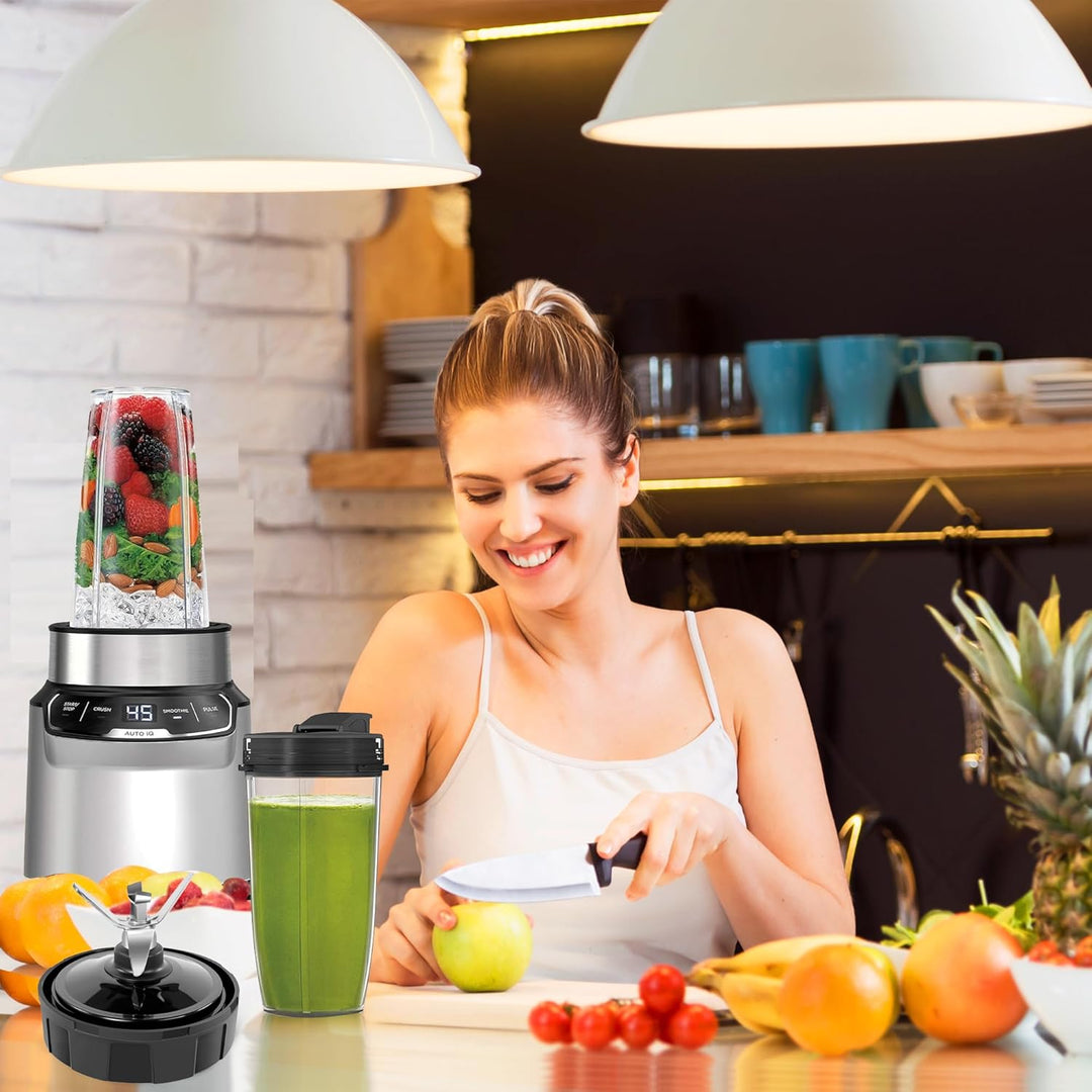 1-Pack 7 Fins Blender Blade Ersatz für Ninja, Extractor Blade Assembly Kompatibel mit Ninja Auto iQ