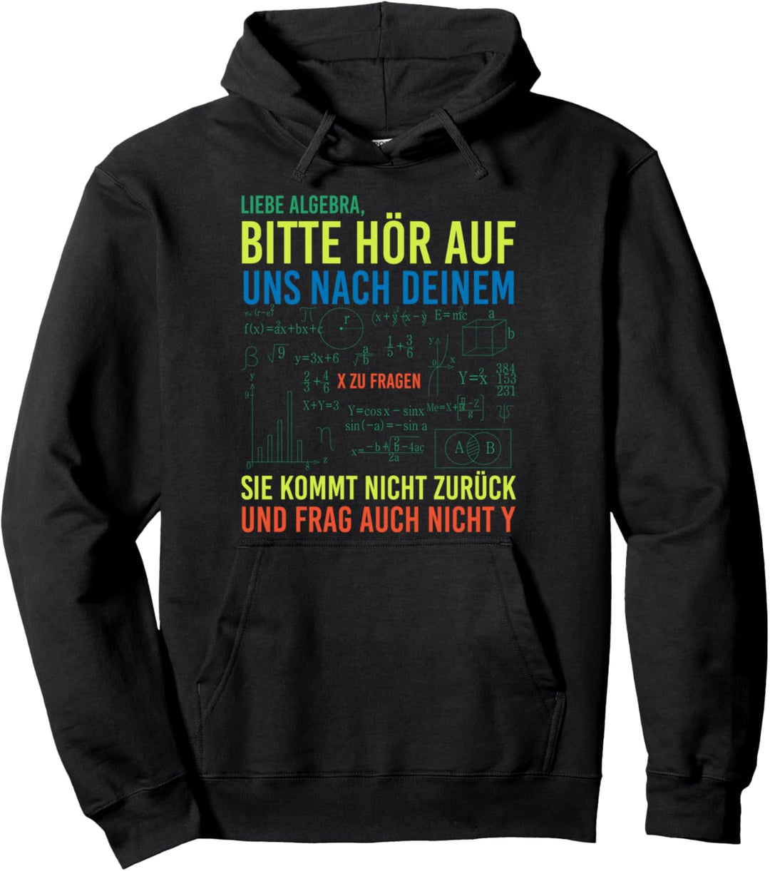 Liebe Algebra bitte hör auf nach deinem X zu fragen Mathe Pullover Hoodie