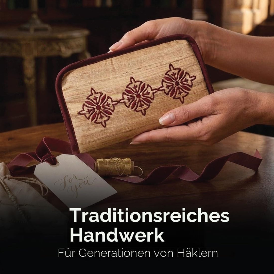 Lantern Moon Tunesische Häkelnadeln - 6 x 15cm Haken Set - 2 x Schnüre 35 und 56cm - Endkappen, Span