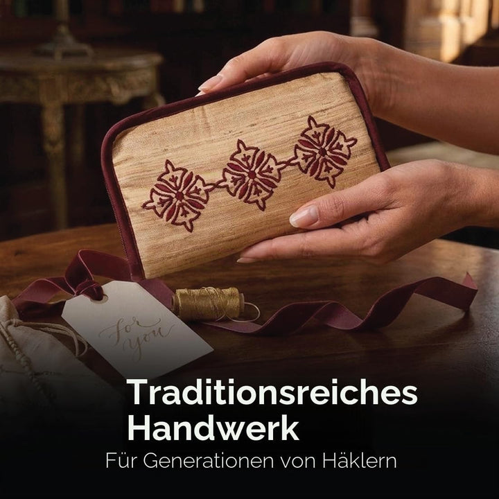 Lantern Moon Tunesische Häkelnadeln - 6 x 15cm Haken Set - 2 x Schnüre 35 und 56cm - Endkappen, Span