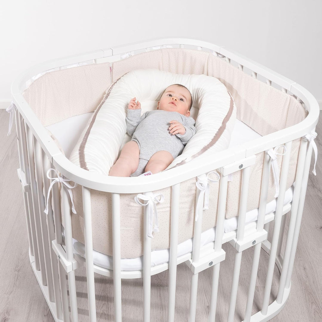 babybay Verbindungsbacken zum Laufstall passend für Modell Original, Midi, Maxi und Boxspring, beige
