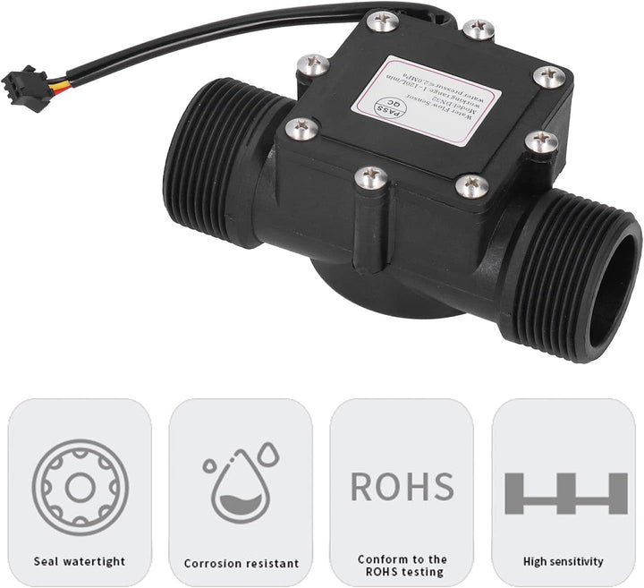 Wasserdurchflusssensor YF-DN32 G1.25in Brauchwasserdurchflussmesser, Rohrwasserdurchflussmesserzähle