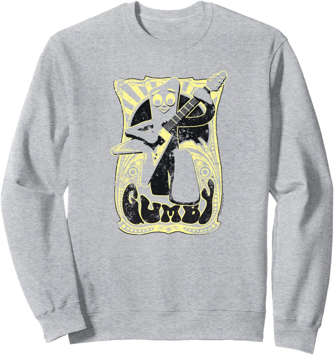 Gumby Vintage Rock Poster Sweatshirt