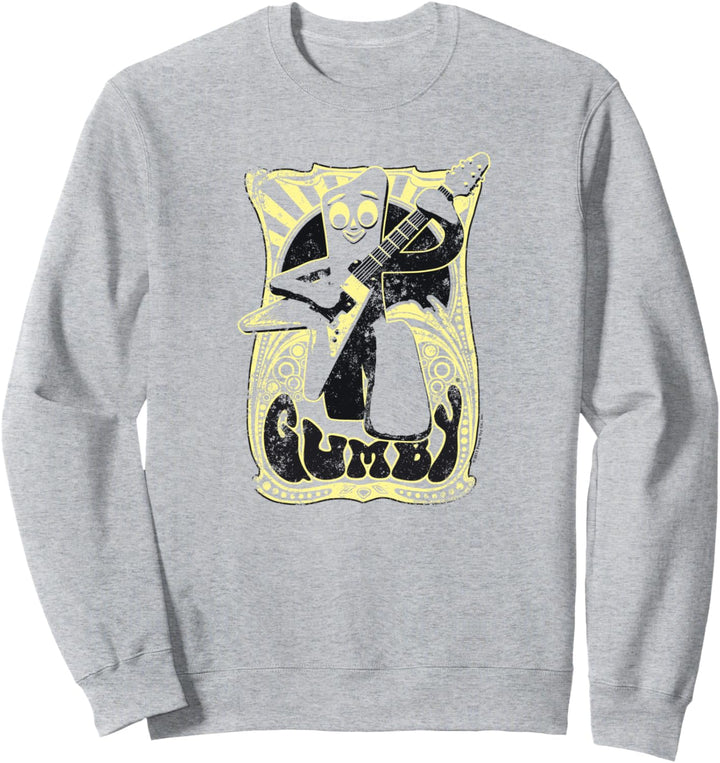 Gumby Vintage Rock Poster Sweatshirt
