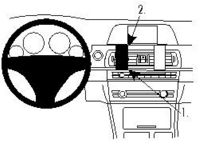 Brodit 854457 ProClip Kfz-Halterung für 5er Serie F10, F11 10- schwarz Single, Single