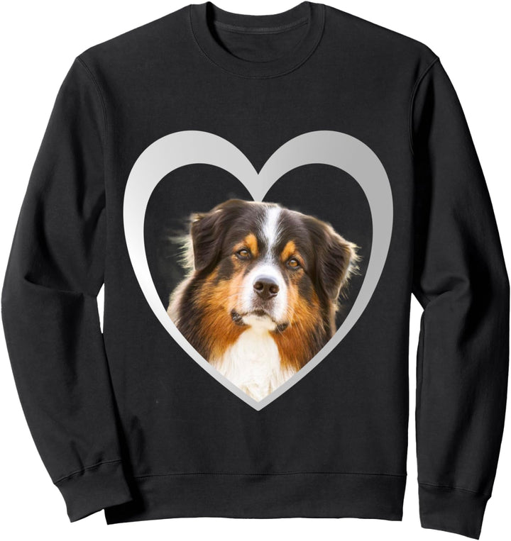 Aussi TShirt – Herz Design – Australian Shepherd Sweatshirt