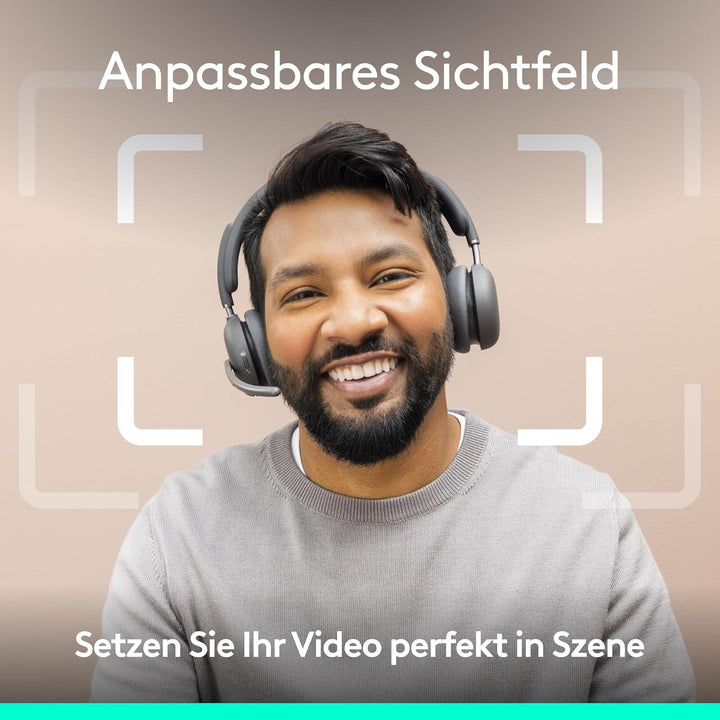 Logitech Brio 4K-Webcam for Business, biometrische Anmeldung mit Windows Hello, automatische Beleuch