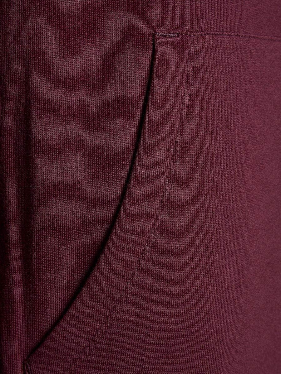 JACK & JONES Herren JJEHOLMEN Sweat Zip Hood S Rot (Port Royale Fit:reg Fit), S Rot (Port Royale Fit