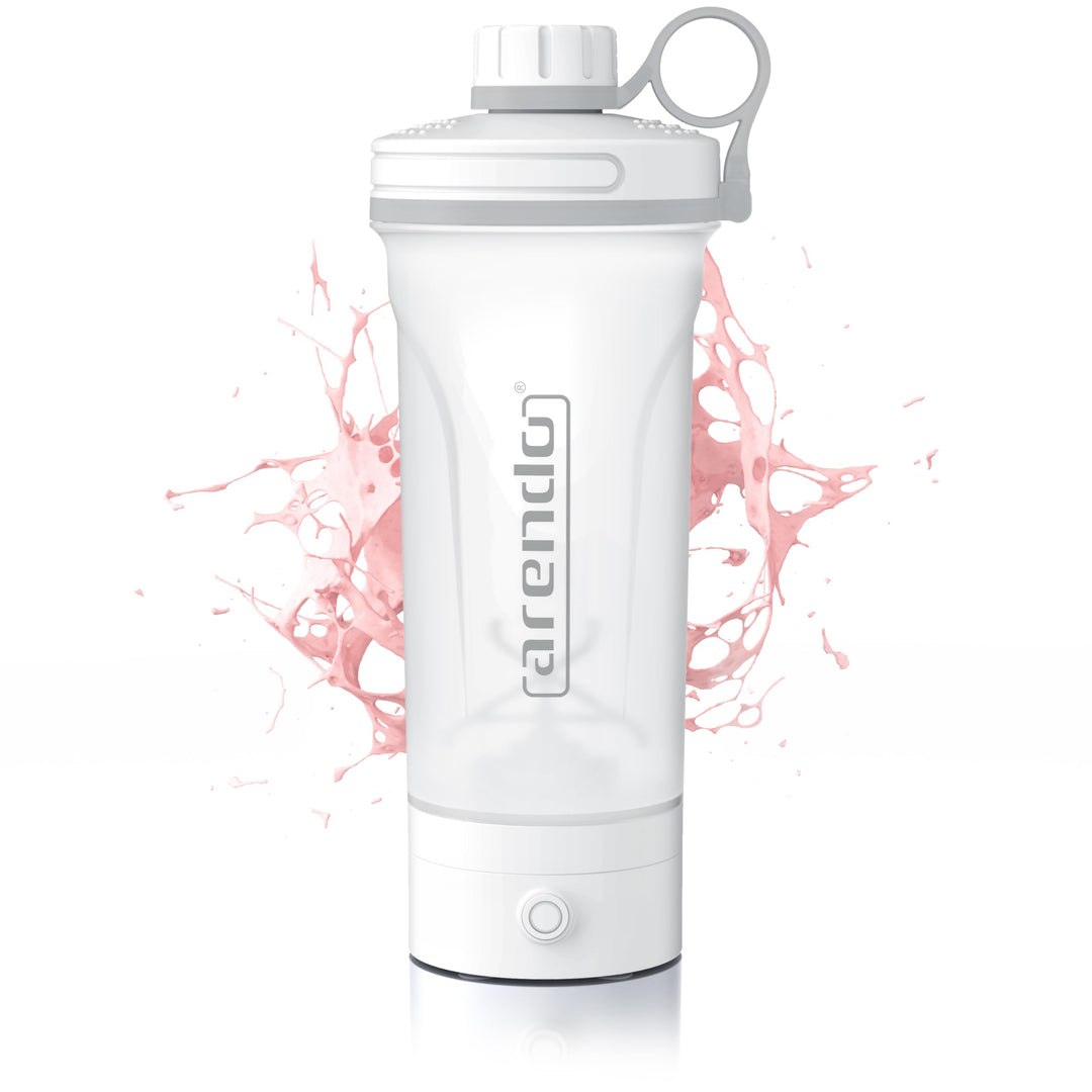 Arendo - Eiweiss Shaker elektrisch 700ml – Protein Shaker mit Akku - BPA frei – Drink Mixer to Go –