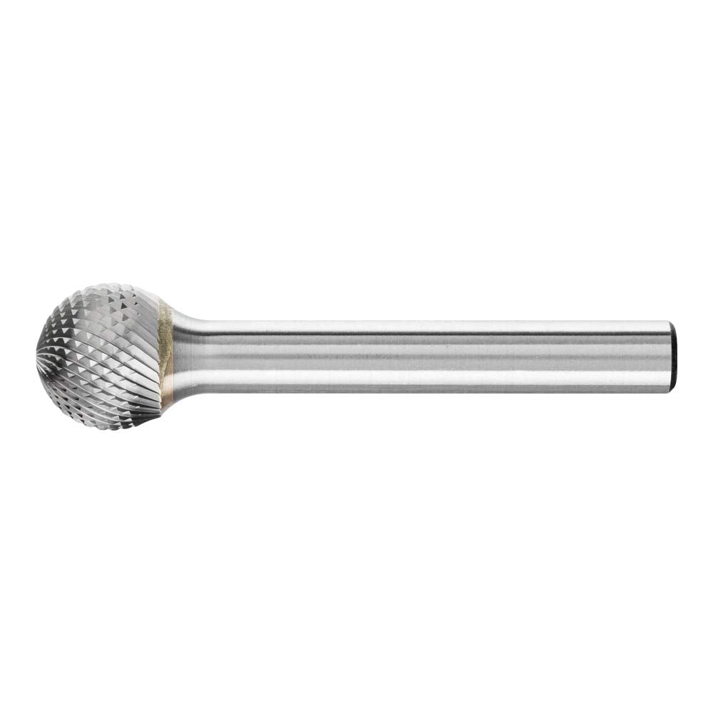 PFERD HM-Frässtift, Kugelform KUD, Zahnung MICRO, Frässtift-ø 12mm, Schaft-ø 6mm, Länge 51mm, 211128