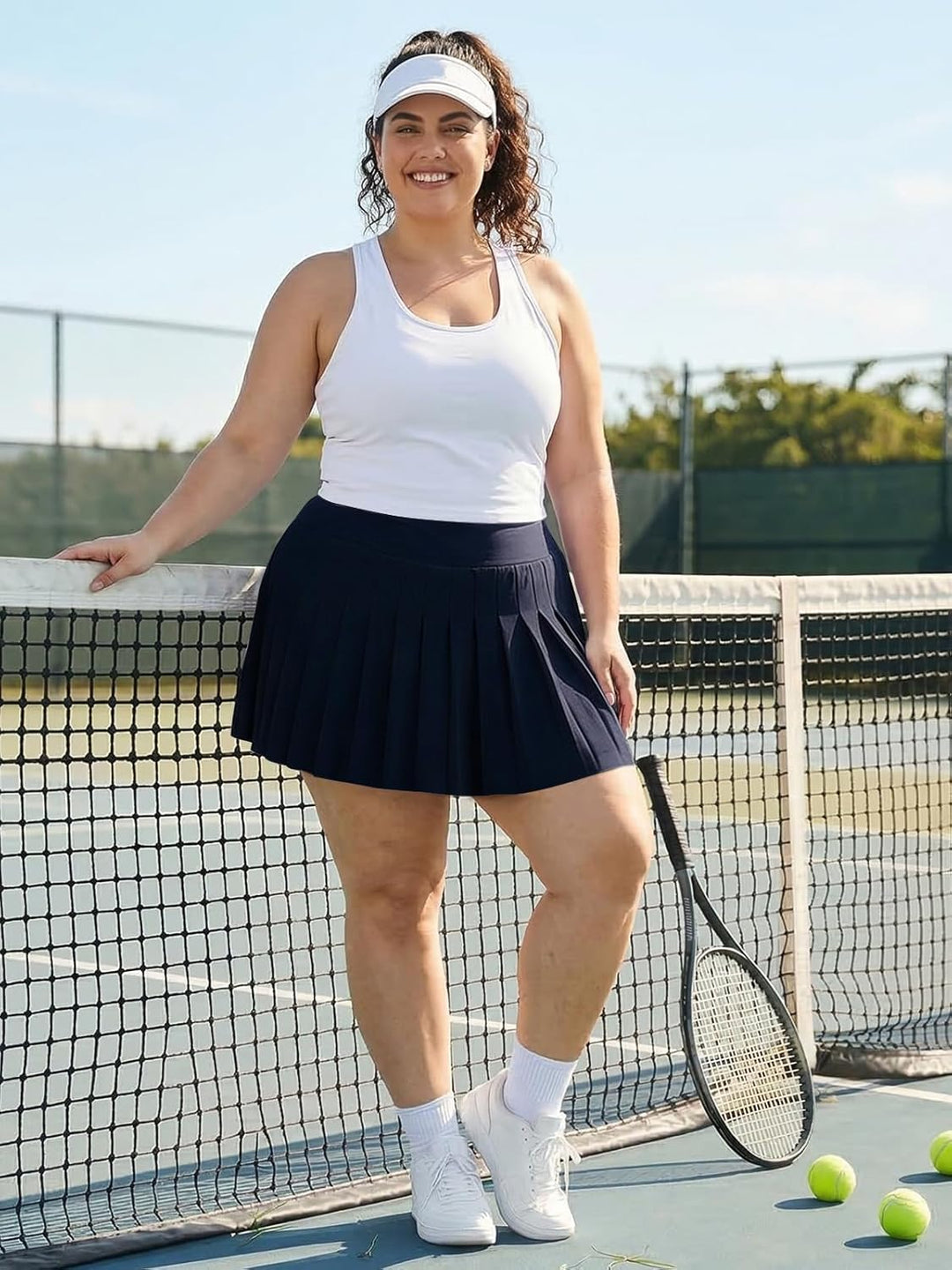 Moon Wood Damen Mini Rock Elastisch Hohe Taille Solid Basic Gefaltet Röcke Tennis Skater Skirt Kurz
