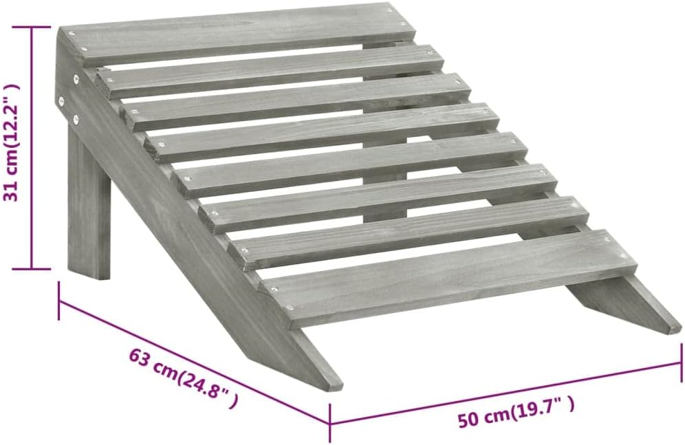 vidaXL Holz Gartensessel mit Fussstütze Deckchair Gartenstuhl Gartenliege Sonnenliege Sonnenliege Li