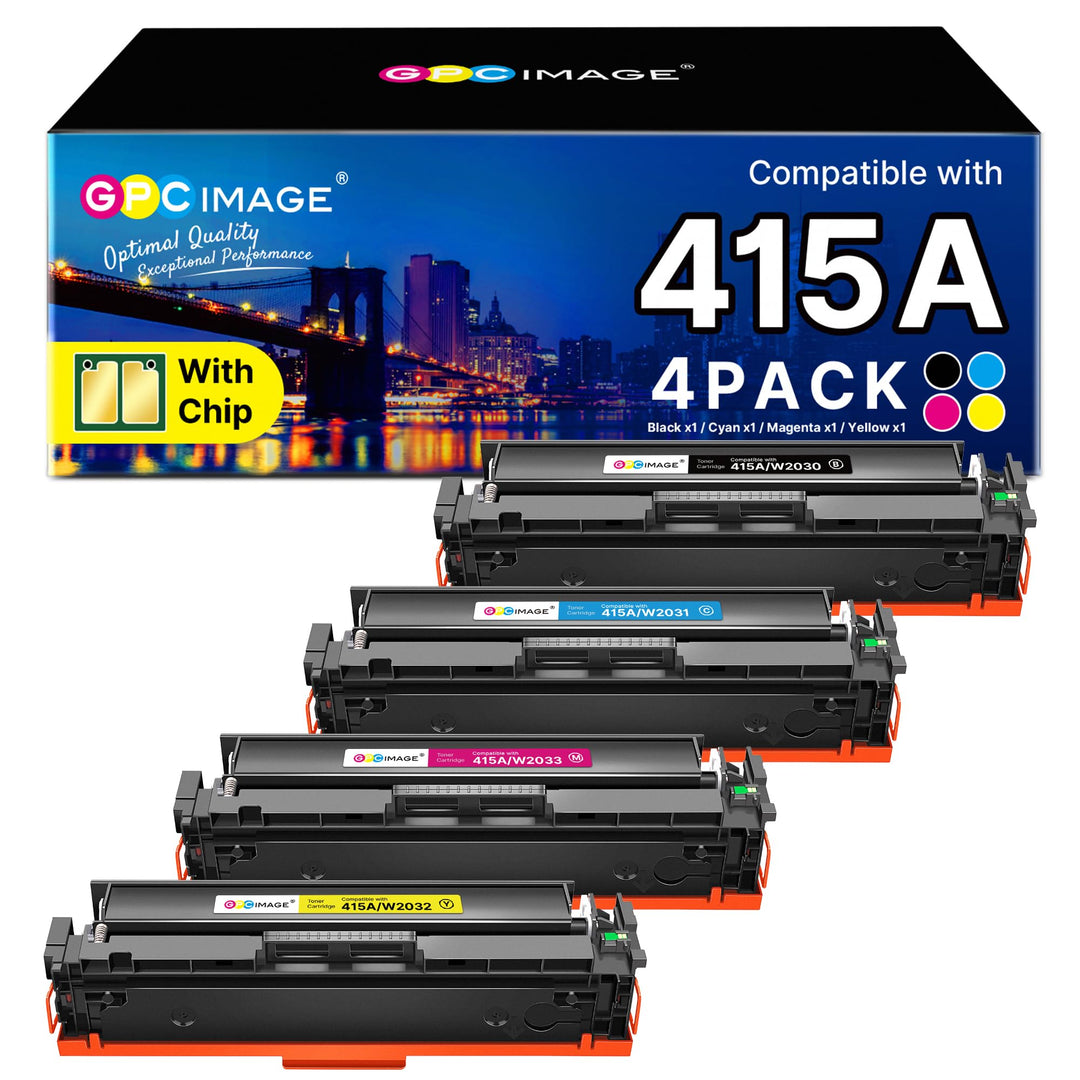 GPC IMAGE 415A Toner (Mit Chip) Kompatible für HP 415A Toner für HP 415X W2030A W2030X Color LaserJe