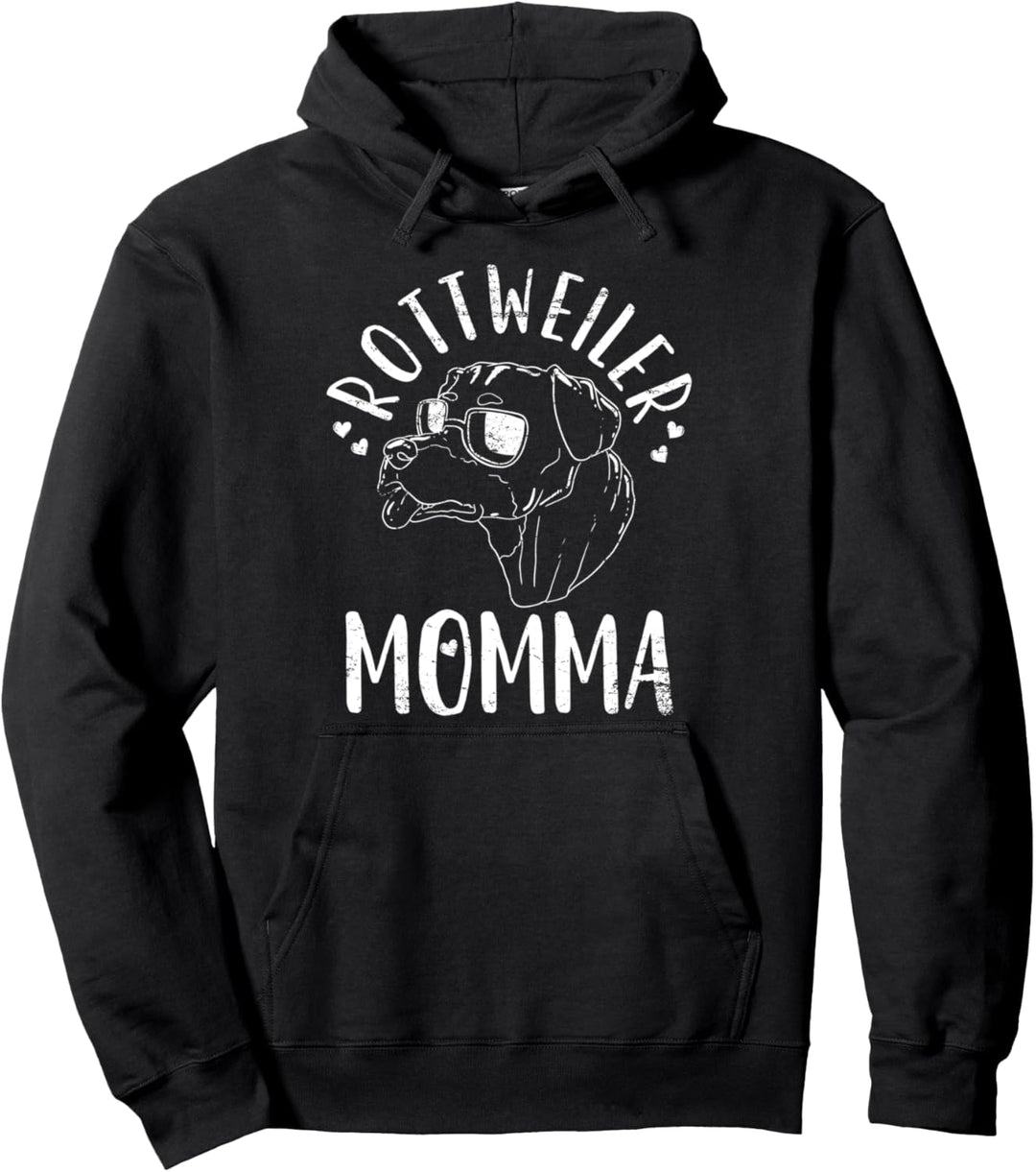 Rottweiler Hundemama Vintage Pullover Hoodie