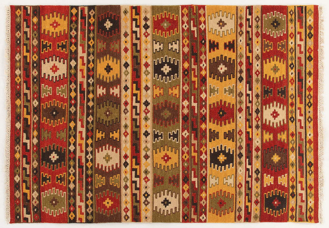 Kilim Carpets by Jalal Teppich Kilim Sivas 3 rot/Mehrfarbig 60 X 90 cm 60 X 90 cm Rot/Mehrfarbig, 60