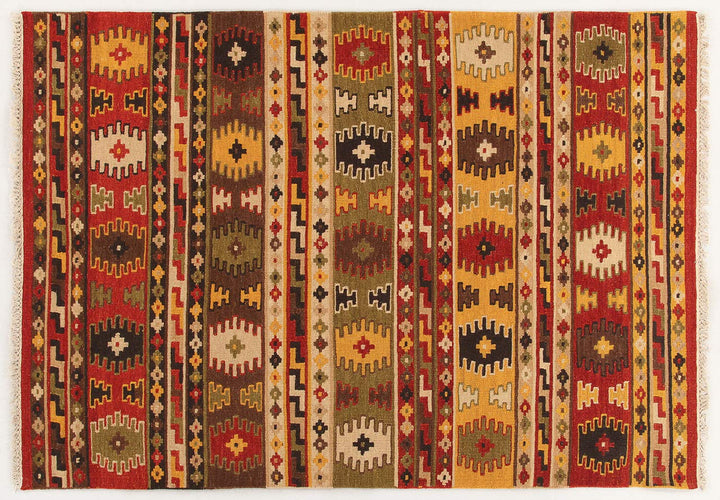 Kilim Carpets by Jalal Teppich Kilim Sivas 3 rot/Mehrfarbig 60 X 90 cm 60 X 90 cm Rot/Mehrfarbig, 60
