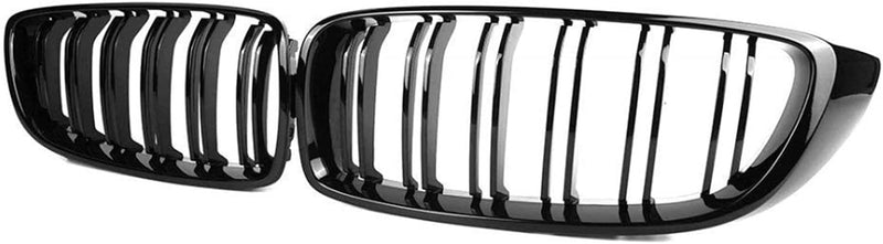 TOPTHAN Passend für BMW 4ER F32 F33 F36 M4 2014-2020 Doppelsteg Front Nieren Kühlergrill Gitter Schw